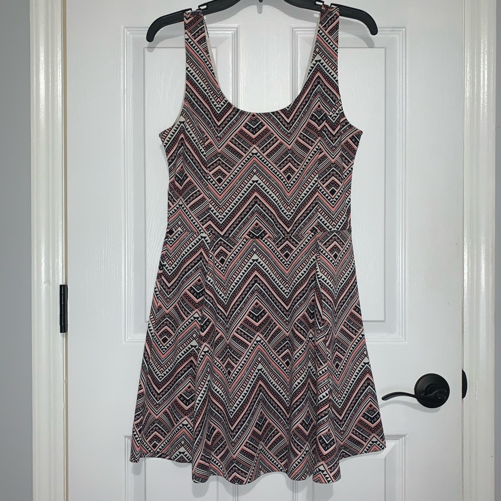 tribal print pink dress 🎀